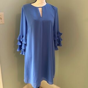 Women’s Vince Camuto cerulean blue 3/4 sleeve dress